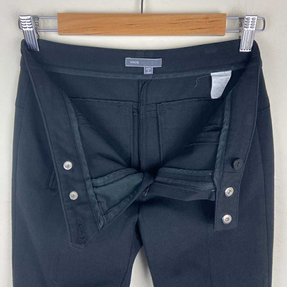 Vince Ponte Knit Snap-Closure Stretch Ski Pant - Black - Picture 8 of 8